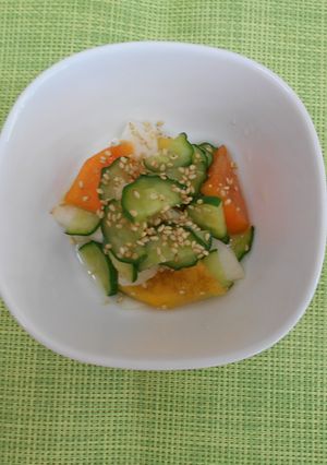 柿の酢の物-レシピのメイン写真