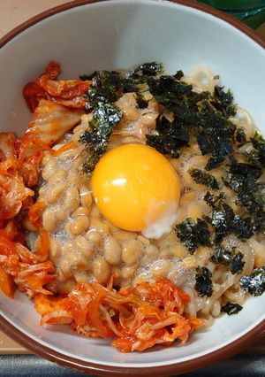 納豆キムチしらたき丼-レシピのメイン写真