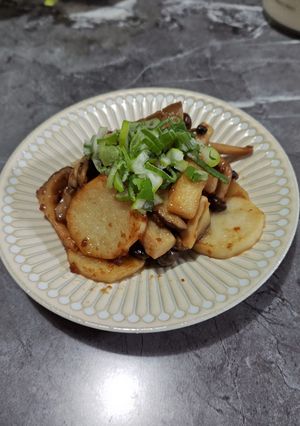 長芋とキノコのバターしょうゆ焼き☆-レシピのメイン写真