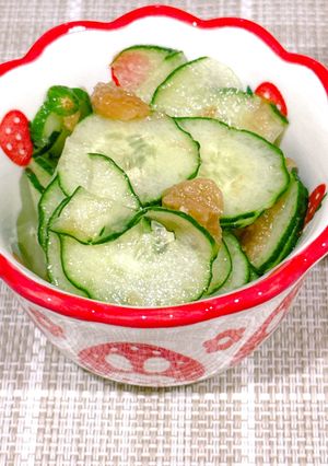 きゅうりのさっぱり梅和え🥒🌸-レシピのメイン写真