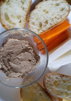 鶏肝煮込みペーストディップ-レシピのメイン写真