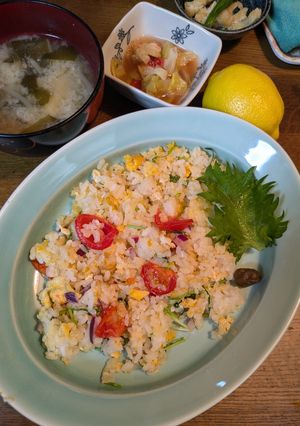 青じそと卵のチャーハン-レシピのメイン写真