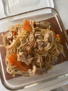 レンチン 焼きそば-レシピのメイン写真