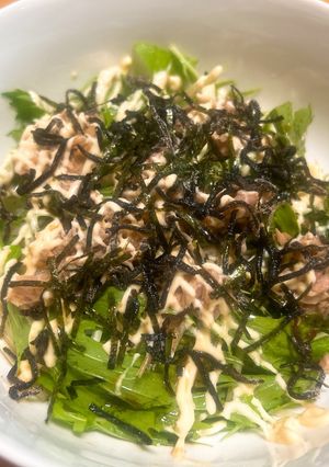 簡単!節約飯!塩昆布入りツナマヨ丼-レシピのメイン写真