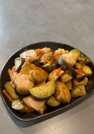 むね肉と茄子のてりマヨ-レシピのメイン写真
