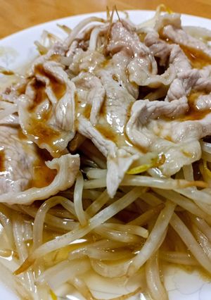 ラクしちゃって😉豚こまともやしの酒蒸し-レシピのメイン写真
