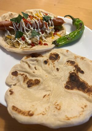 【糖質3.3g】小麦粉なしもっちりピタ-レシピのメイン写真