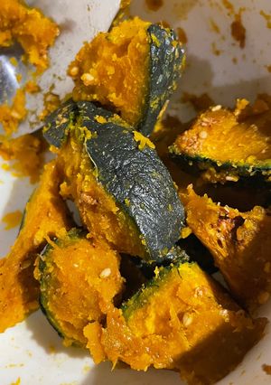 【手抜き料理/5分】カポチャの胡麻和え-レシピのメイン写真