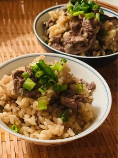牛ごぼうの甘酒生姜炊き込みご飯-レシピのメイン写真