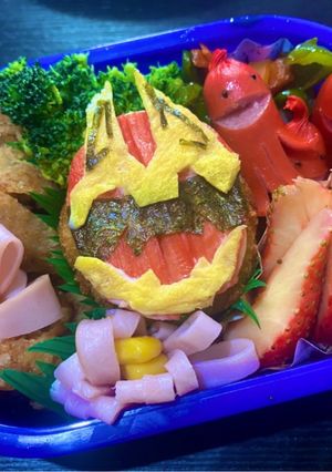 ゴジュウジャー☆キャラ弁-レシピのメイン写真