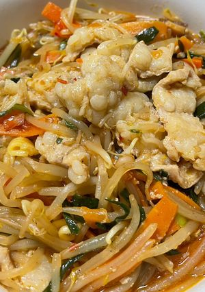 辛ラーメンを使った辛味噌ホルモンラーメン-レシピのメイン写真
