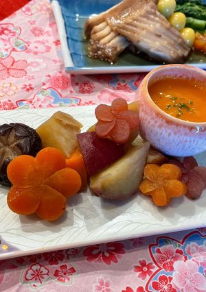 紅くるり、人参、さつま芋の炊き合わせ-レシピのメイン写真