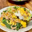 小松菜と卵の中華あんかけ丼
