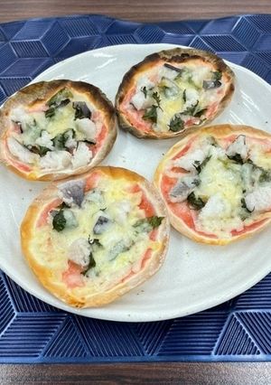 餃子の皮で鱧のミニピザ-レシピのメイン写真
