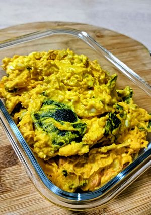 せいろ蒸しでカレー粉入かぼちゃサラダ-レシピのメイン写真