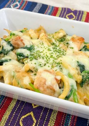 鶏肉とホウレンソウのマカロニグラタン-レシピのメイン写真
