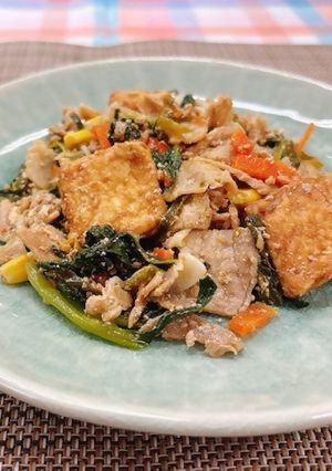 豚肉と厚揚げのピリ辛炒め★神戸学校給食-レシピのメイン写真
