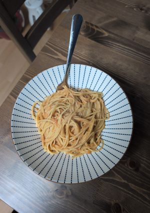 混ぜるだけ蟹のトマトクリームパスタ-レシピのメイン写真
