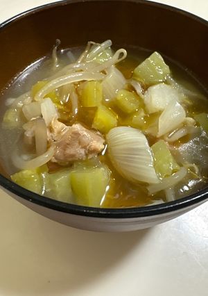 おばけきゅうりの中華スープ-レシピのメイン写真