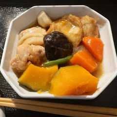 ほっこり♡かぼちゃたっぷり秋の治部煮-レシピのメイン写真