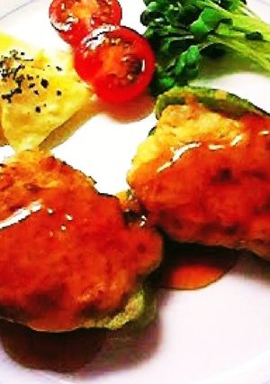 ☆ピーマンの肉詰め♪えび入り♪あんかけ-レシピのメイン写真
