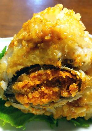 鮒寿司の焼きおにぎり　焦がし飯醬油の香り-レシピのメイン写真