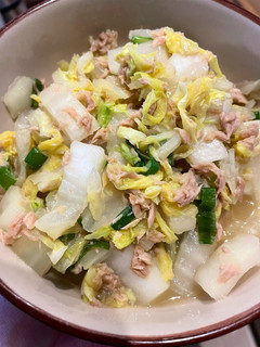 簡単!白菜とツナの白だし煮-レシピのメイン写真