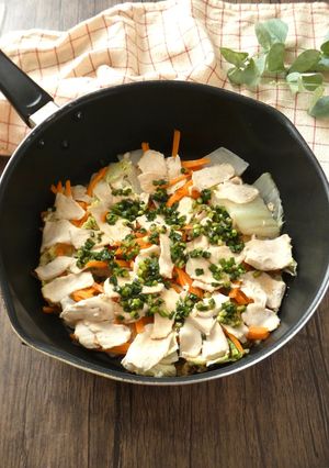 白菜と鶏むね肉の重ね蒸し-レシピのメイン写真