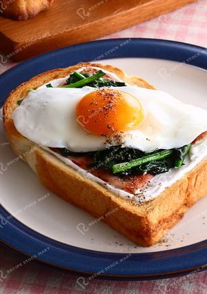 ベーコンと卵のヨーグルトトースト-レシピのメイン写真