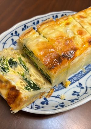 ほうれん草と蒲鉾のキッシュ-レシピのメイン写真