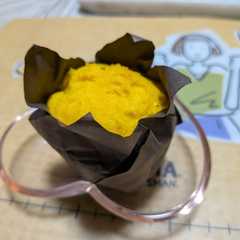 รูปของ ホットケーキミックスでかぼちゃ蒸しパン
