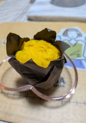 ホットケーキミックスでかぼちゃ蒸しパン-レシピのメイン写真
