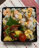 7/5ﾖｯﾁｬﾝ☆焼鮭チラシ寿司お弁当