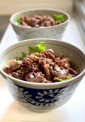 簡単！甘辛焼肉丼（白だしも）-レシピのメイン写真