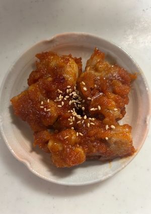 簡単！揚げない！りんごヤンニョムチキン-レシピのメイン写真