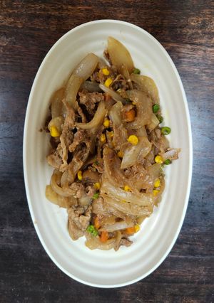 玉ねぎと豚肉炒め-レシピのメイン写真