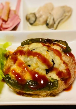 野菜チーズONバーグ！-レシピのメイン写真