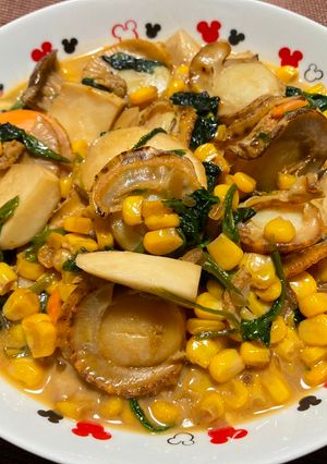 ホタテ・エリンギバター醤油煮!(^^)!-レシピのメイン写真