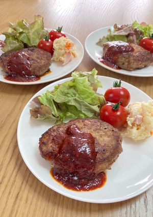 牛肉のハンバーグ✨-レシピのメイン写真