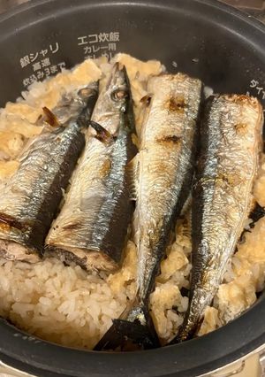 簡単　秋のサンマの炊き込みご飯-レシピのメイン写真