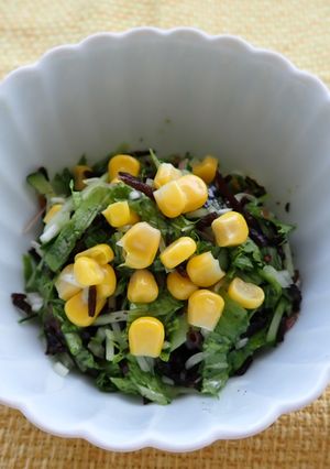 ひじきと水菜のサラダ-レシピのメイン写真