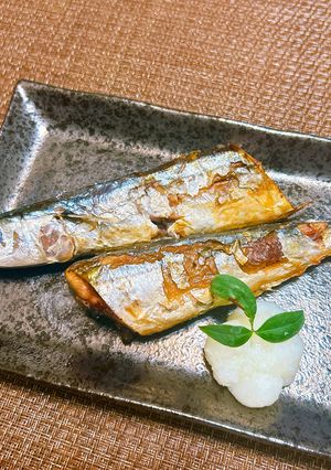 ノンフライヤーでサンマの塩焼き-レシピのメイン写真
