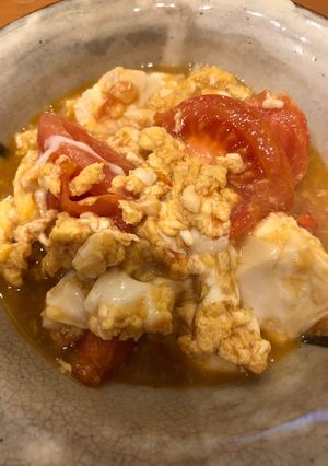 トマトとお豆腐卵炒め-レシピのメイン写真