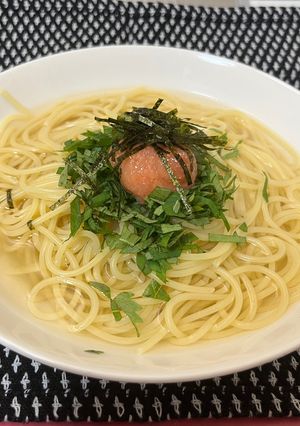 昆布茶で簡単！ 和風明太子スープパスタ-レシピのメイン写真