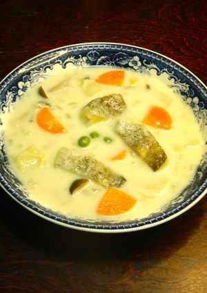 タラのホワイトシチュー簡単ワン鍋・温かい-レシピのメイン写真