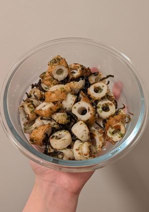 ちくわの塩昆布マヨ炒め-レシピのメイン写真