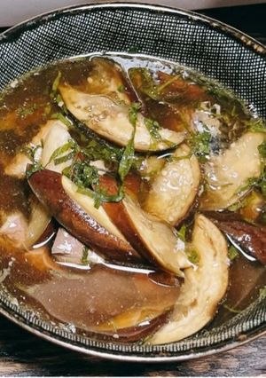 大葉香るナスとサバ缶のつけ汁-レシピのメイン写真