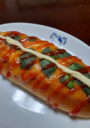 チェダーチーズのバジルウインナドッグ-レシピのメイン写真