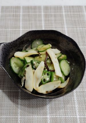 イカの燻製の酢の物-レシピのメイン写真