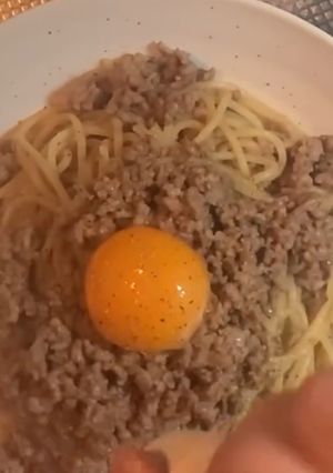 白ワインでワンパンボロネーゼのパスタ-レシピのメイン写真